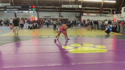 120 lbs Round Of 16 - Dominick Powell, Grit Mat Club vs Arav Pandey, American Dream Wrestling Club