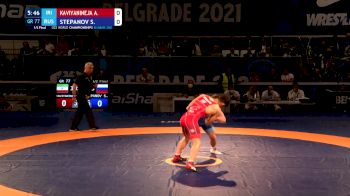 77 kg Semifinal - Amin Yavar Kaviyaninejad, Iri vs Sergei Stepanov, Rus