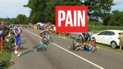 Simon Yates HITS PAVEMENT Near Finish In Stage 8 Of Tour de France 2023