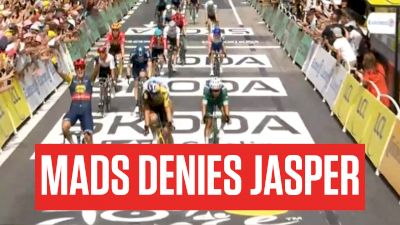 Mads Pedersen HOLDS OFF Jasper Philipsen & Wout van Aert For Stage 8 Win At The Tour de France 2023