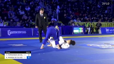 TAMIRIS FERNANDA DA SILVA vs AMANDA MAGDA DE OLIVEIRA 2024 World Jiu-Jitsu IBJJF Championship