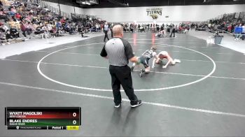 120 lbs Semifinal - Blake Endres, Sugar River vs Wyatt Magolski, New London