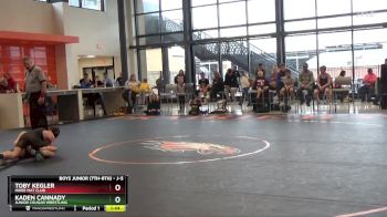 J-5 lbs Cons. Round 1 - Kaden Cannady, Junior Cougar Wrestling vs Toby Kegler, Indee Mat Club