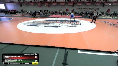 174 lbs Quarterfinal - Christian Komitas, Aurora Universtiy vs Raymond Arebalo, Wabash