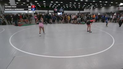 120 lbs Cons. Sub-quarters - Marciella Hernandez, Toss Em Up Wrestling Academy vs Kaydee Fitch, Minnesota