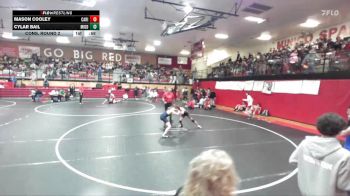 106 lbs Cons. Round 2 - Mason Cooley, Canyon Ridge vs Cylar Bail, Middleton