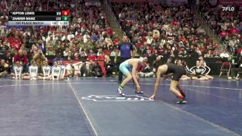 3A-120 lbs 1st Place Match - Kipton Lewis, Waverly-Shell Rock vs Zander Manz, Lewis Central