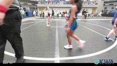 54-58 lbs Rr Rnd 3 - Valerie Baeza, Woodward Youth Wrestling vs Preslie Dickerson, Blue Devil Wrestling
