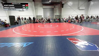 130 lbs Semifinal - Wyatt Cooper, Morris Fitness Black MS vs Wesley Coates, Storm MS