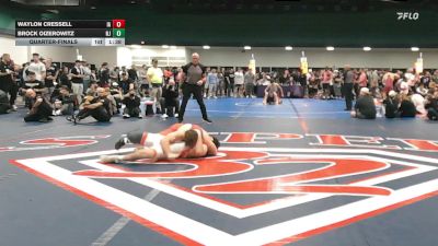 175 lbs Quarterfinal - Waylon Cressell, IA vs Brock Oizerowitz, NJ