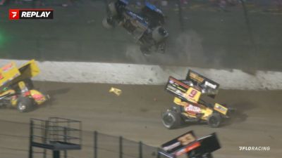 Cory Eliason Walks Away From High-Flying Eldora Million Heat Race Crash