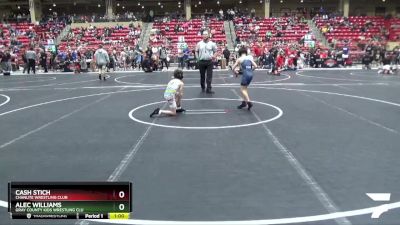 64 lbs Cons. Round 1 - Cash Stich, Chanute Wrestling Club vs Alec Williams, Gray County Kids Wrestling Clu