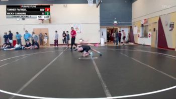 132 lbs Champ. Round 1 - Tanner Farrell, Ridgevue High School vs Ricky Carnline, Jerome