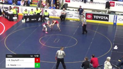 112 lbs Round Of 16 - Kaylee Dayhoff, Susquenita vs Evelynn Neale, Punxsutawney