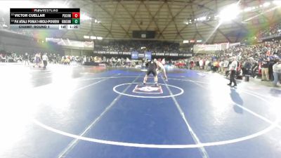 Boys 4A 215 lbs Champ. Round 1 - Victor Cuellar, Pasco vs Fa`atali Foma`i-Moli-Pouesi, Kentwood