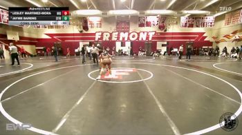 100 lbs Cons. Semi - Lesley Martinez-mora, Hollister High School vs Jayme Bareng, St Francis