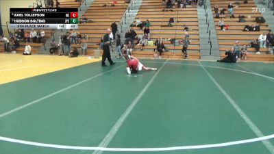 120 lbs 5th Place Match - Hudson Solting, Jack Pine Savage vs Axel Tollefson, MN Elite