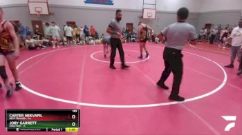 165 lbs Round 5 (6 Team) - Carter Nekvapil, Best Trained vs Jory Garrett, Choctaw