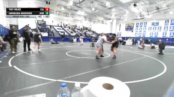 235 lbs Quarterfinal - Tati Velez, Foothill (Santa Ana) vs Angelina Marquez, San Dimas