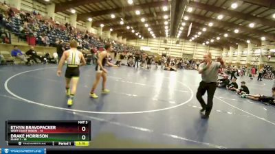 130 lbs Round 1 (4 Team) - Drake Morrison, Idaho 1 vs ETHYN BRAVOPACKER, West Coast Riders