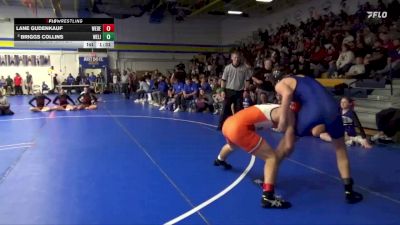 150 lbs 7th Place Match - Briggs Collins, West Liberty vs Lane Gudenkauf, West Delaware, Manchester