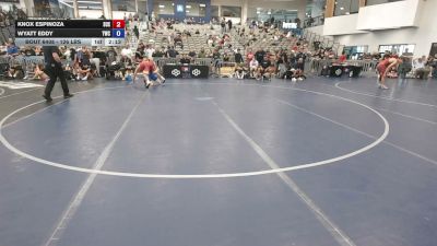 126 lbs Cons. Sub-rd Of 16 - Knox Espinoza, Surfside X vs Wyatt Eddy, Yellowjackets Wrestling Club