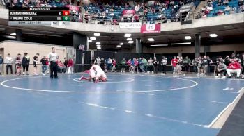 138 lbs Champ. Round 2 - Julius Cole, Unattached vs Johnathan Diaz, Unattached