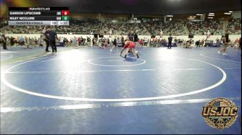 85 lbs Quarterfinal - Samson Lipscomb, Juggernaut Wrestling Club vs Riley Mcclure, Raw Wrestling Club