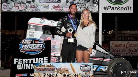 Tanner Thorson Takes Self-Owned Team To USAC Midget Victory Lane