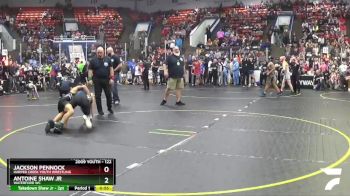 122 lbs Semifinal - Antoine Shaw Jr, Waterford WC vs Jackson Pennock, Harper Creek Youth Wrestling