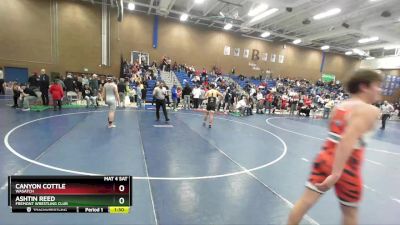 160 lbs Quarterfinal - Ashtin Reed, Fremont Wrestling Club vs Canyon Cottle, Wasatch