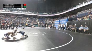 7A 113 lbs Cons. Round 1 - Denzel Benton, South Garner vs Ryder Menard, Lake Norman High School