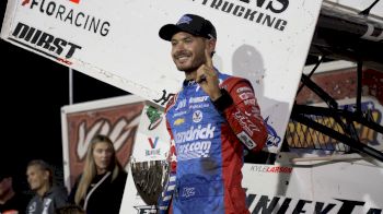Kyle Larson Reacts After Third Silver Cup Win At Lernerville Speedway