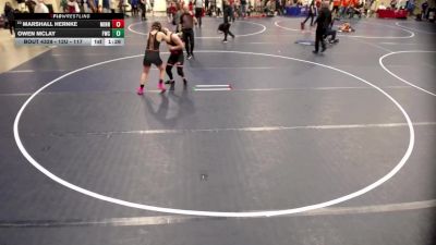 12U - 135 lbs Cons. Round 4 - Owen McLay, Farmington Wrestling Club vs Marshall Hernke, Minnesota