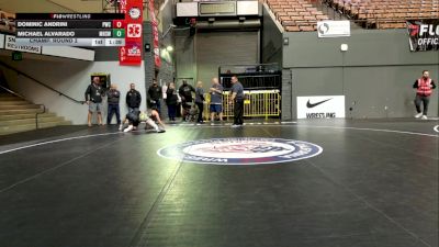 Cadet Boys Lower - 138 lbs Champ. Round 2 - Dominic Andrini, Peninsula Wrestling Club vs Michael Alvarado, Merced High School Wrestling