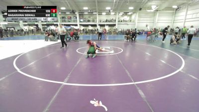 124 lbs Consi Of 8 #1 - Adrien Provencher, Vergennes vs Nagarjunai Sewall, None