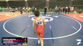 86 lbs 5th Place Match - Hayden Harshman, North Big Horn Rams vs Mason Draper, Touch Of Gold Wrestling Club