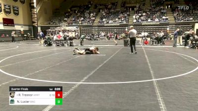 141 lbs Quarterfinal - Rich Treanor, Army vs Nathan Lucier, Binghamton