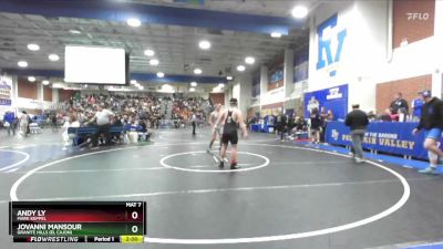 190 lbs Champ. Round 1 - Andy Ly, Mark Keppel vs Jovanni Mansour, Granite Hills (El Cajon)