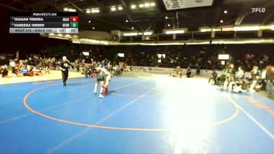 Girls 135 lbs Cons. Round 4 - Teagan Trenda, Hockinson (Girls) vs Vanessa Weber, Skyview (Girls)