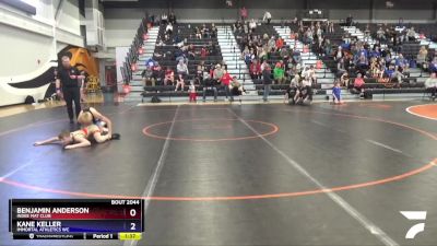 16U-1 lbs Round 1 - Benjamin Anderson, Indee Mat Club vs Kane Keller, Immortal Athletics WC