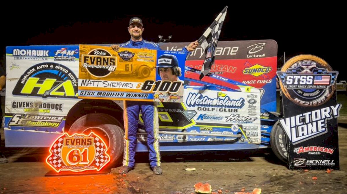 Matt Sheppard Drives To Short Track Super Series Victory Lane At Utica-Rome