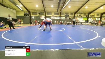 220-285 lbs Rr Rnd 3 - Brett Osborn, Terminator Wrestling Academy vs Garrett Mathis, Webb City Youth Wrestling