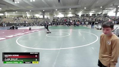 45 lbs Champ. Round 1 - Clark Ballay, McMinn Tribe Wrestling Club vs Hayden Horne, TNWA