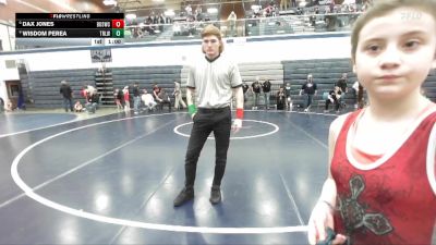 85 lbs Champ. Round 1 - Dax Jones, Brothers Of Steel Wrestling Club vs Wisdom Perea, Team Real Life Wrestling