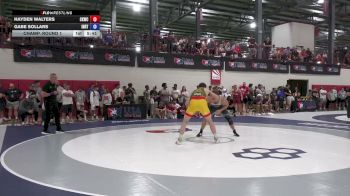 92F kg Champ. Round 1 - Hayden Walters, Cliff Keen Wrestling Club vs Gabe Sollars, Indiana RTC