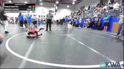 43 lbs Consolation - Finlee Kieltyka, Blanchard Wrestling Club vs Beckett Loftus, Carl Albert