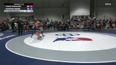 97 lbs Cons. Round 4 - Austin Kohlhofer, Ohio vs Massoma Endene, Burg Training Center