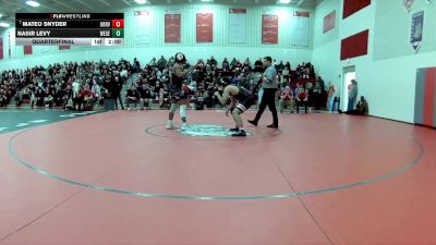 190 lbs Quarterfinal - Mateo Snyder, Orrville vs Nasir Levy, West Geauga