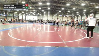 112 lbs Round Of 32 - David Delgado, Donahue Wrestling Academy - MS vs Ethan Thompson, All American Wrestling Club - MS
